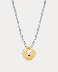 The Mercury Disc Sparkle Necklace View 1