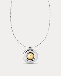 Luv Aj Chrome Orb Pendant Necklace View 1