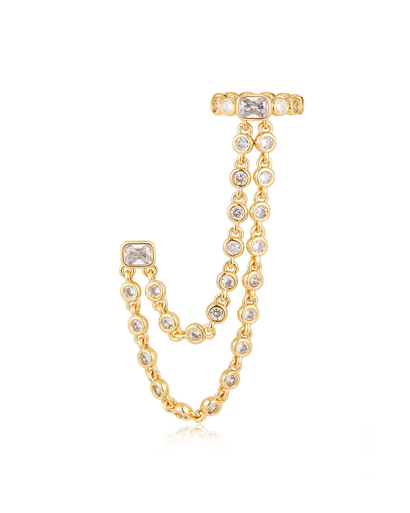 Luv Aj Pave Amalfi Ear Cuff - Gold