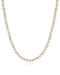 The Isabelle Stud Tennis Necklace