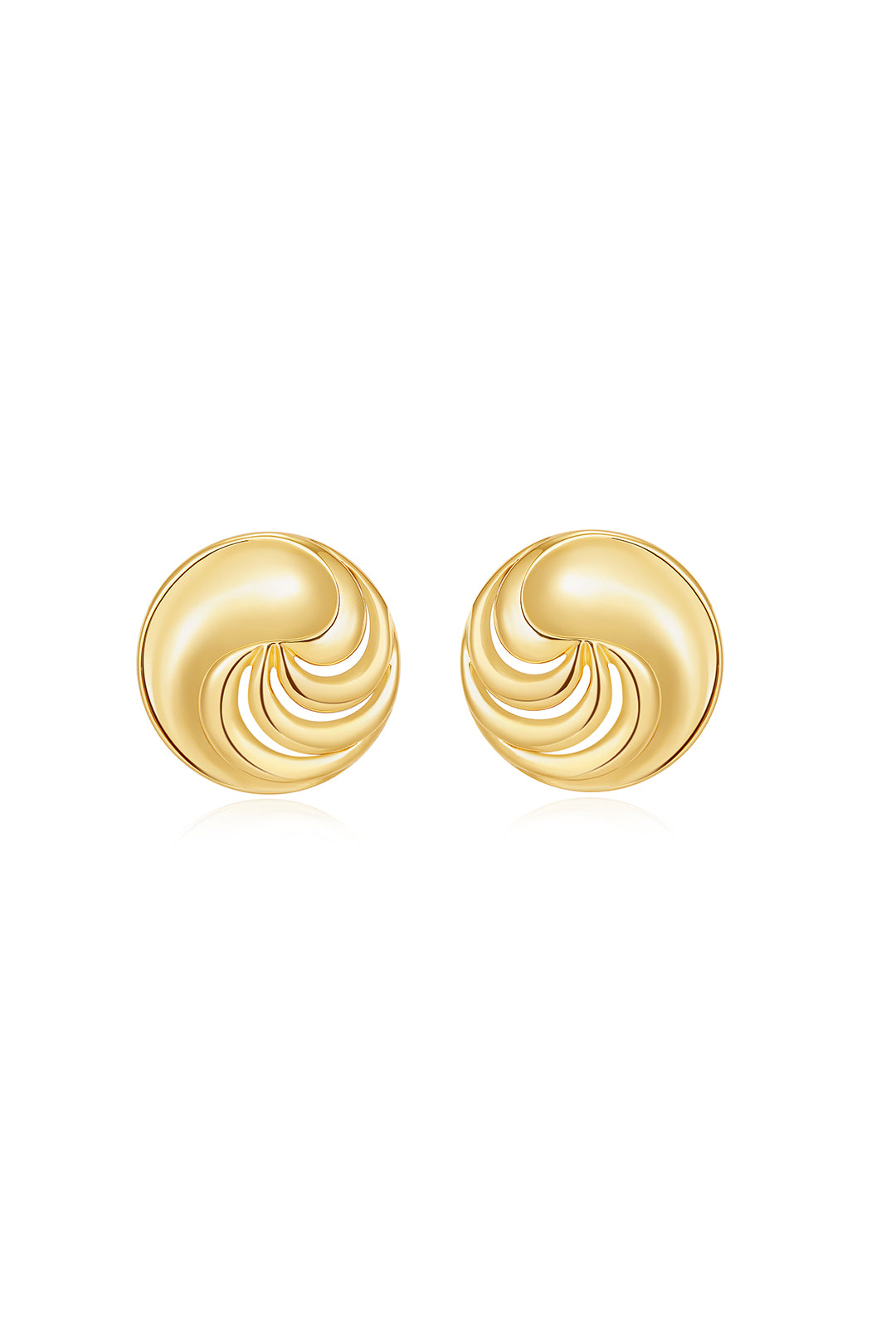 Pave Interlock Hoops - Pink main image 1