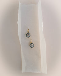 The Luv Aj Fine Diamond Georgian Hoops on a white background View 1