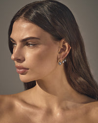 The Luv Aj Fine Diamond Georgian Hoop Earrings on Model  View 5