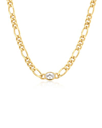 The Oval Bezel Chain Necklace