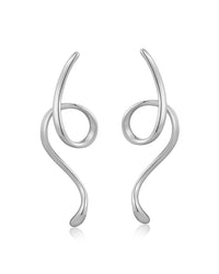 Ribbon Drip Statement Earrings