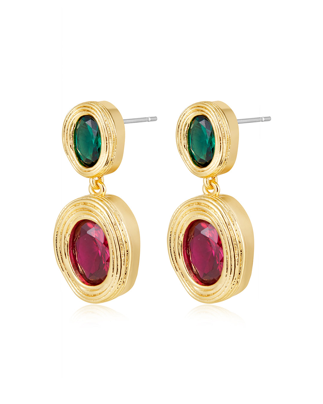 Luv Aj The Pierced Hoops Earrings - Gold
