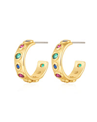 The Royale Stone Hoops