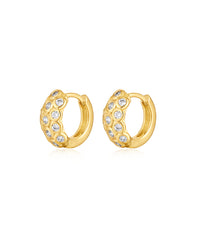 The Sienna Stone Hoops