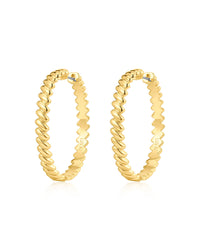 The Snake Chain Hoops