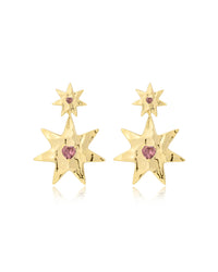 The Starry Stud Statement Earrings