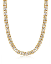 The Triple Crystal Tennis Necklace