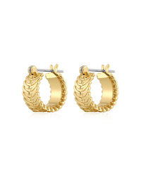Domenico Chain Hoops- Gold View 1