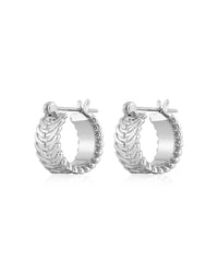 Domenico Chain Hoops- Silver View 1