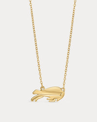 The NFL Logo Charm Necklace- Gold