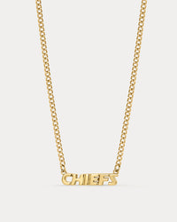 The NFL Nameplate Necklace- Gold