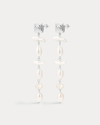 The Seychelles Pearl Drop Studs- Gold