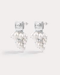 The Seychelles Pearl Statement Studs-Gold (Ships Early June)