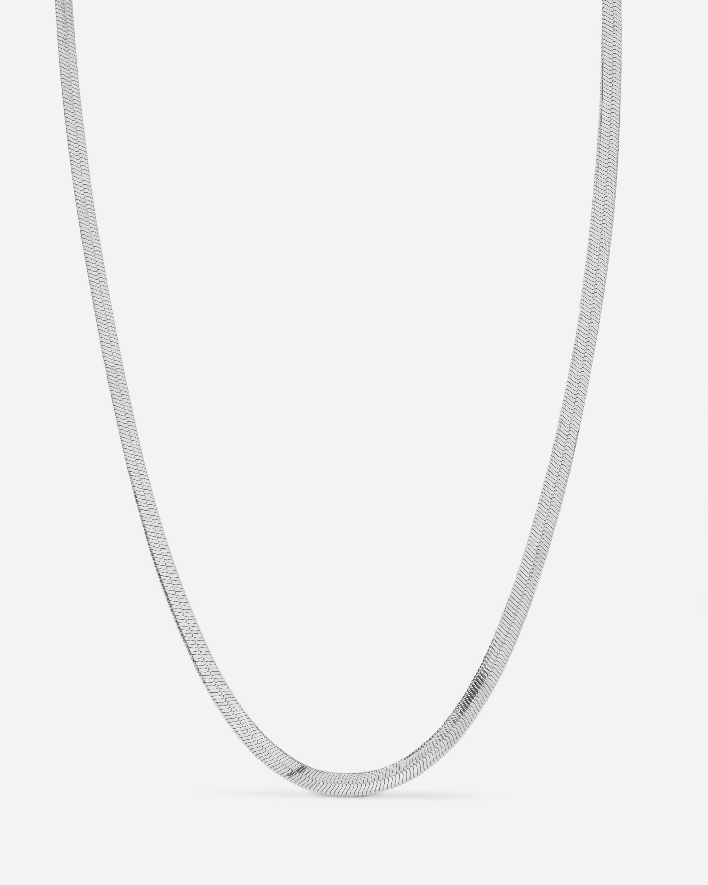 The Classique Herringbone Chain- Silver (Ships Mid December) | Luv Aj