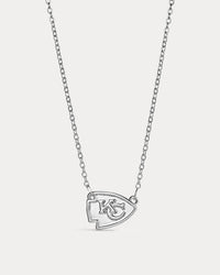 The NFL Logo Charm Necklace- Silver