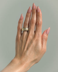 The Luv Aj Signature Halo Tech Ring Cover in Ridged View 2
