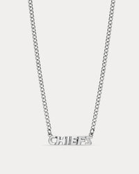 The NFL Nameplate Necklace- Silver