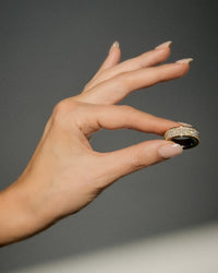 The Signature Halo- Full Pave Tech Ring Cover from Luv Aj on Model View 3