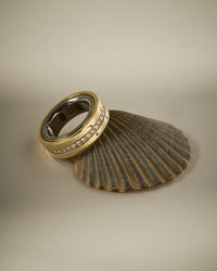 The Luv Aj Signature Halo Tech Ring Cover in Pave Stripe View 5