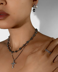 The Pearl Stud Necklace view 2