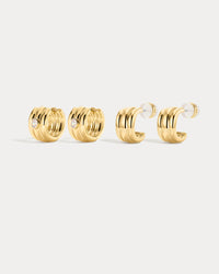 Luv Aj Antoinette Hoops Set in Gold, product shot View 1