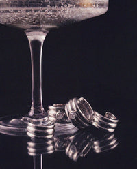 Luv Aj Antoinette Hoops Set in Silver, flat lay View 3