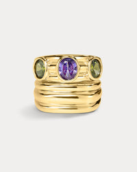 Luv Aj Antoinette Ring Set in Gold, product shot View 1