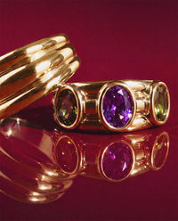 The Antoinette Ring Set- Gold view 2