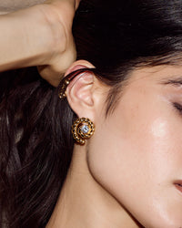 The Charlotte Coil Studs- Gold view 2