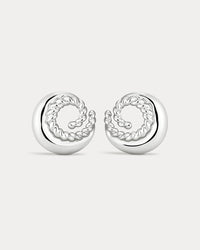 The Matilda Coil Studs- Silver