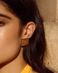 The Matilda Stone Studs- Silver view 2