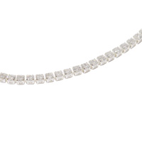 The Prong-Set Tennis Necklace- Silver View 3