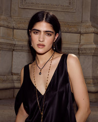 Luv Aj Theodora Tahitian Pearl Hooks in Gold, on model View 4