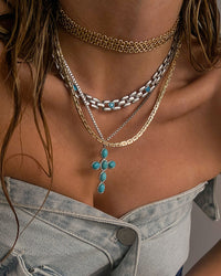 Chloe Chain Necklace- Silver view 2
