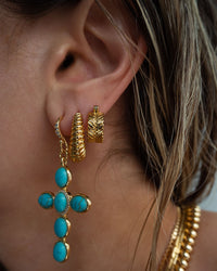 Domenico Chain Hoops- Gold View 3