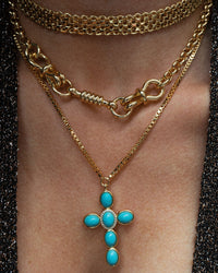 Horsebit Necklace- Gold View 3
