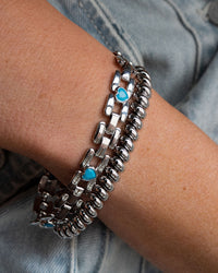 Ridged Marbella Bracelet- Silver View 3