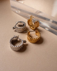 Domenico Chain Hoops- Silver view 2