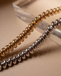 Ridged Marbella Bracelet- Gold View 4