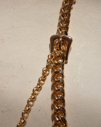Woven Buckle Anklet- Gold View 2