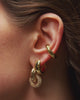 Luv Aj Pave Interlock Hoops Gold-stacked look video
