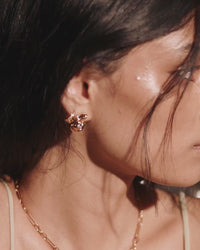 Wave Bezel Twist Studs view 2