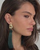 Luv Aj The Solstice Knot Tassel Earrings in Emerald, on model video