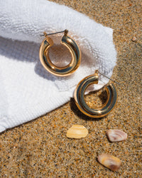 Malibu Tube Hoops | Sivan Ayla x Luv Aj view 2