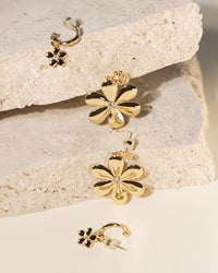 Diamonte Daisy Hoops- Gold View 7