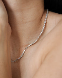 Daisy Ballier Chain Necklace- Silver View 6